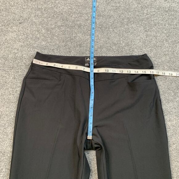 Adidas Pants Womens M Medium Black Performance Slit Pockets Tapered Ankle - Picture 3 of 8